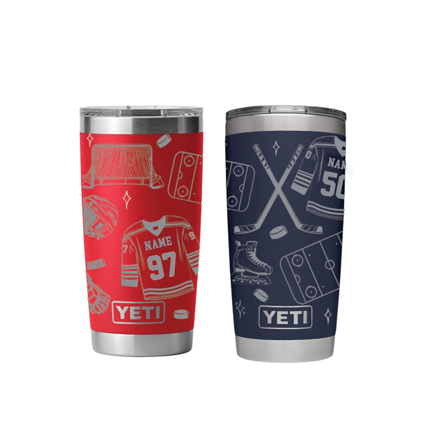 Full Wrap Custom Yeti 20oz Tumbler -Hockey
