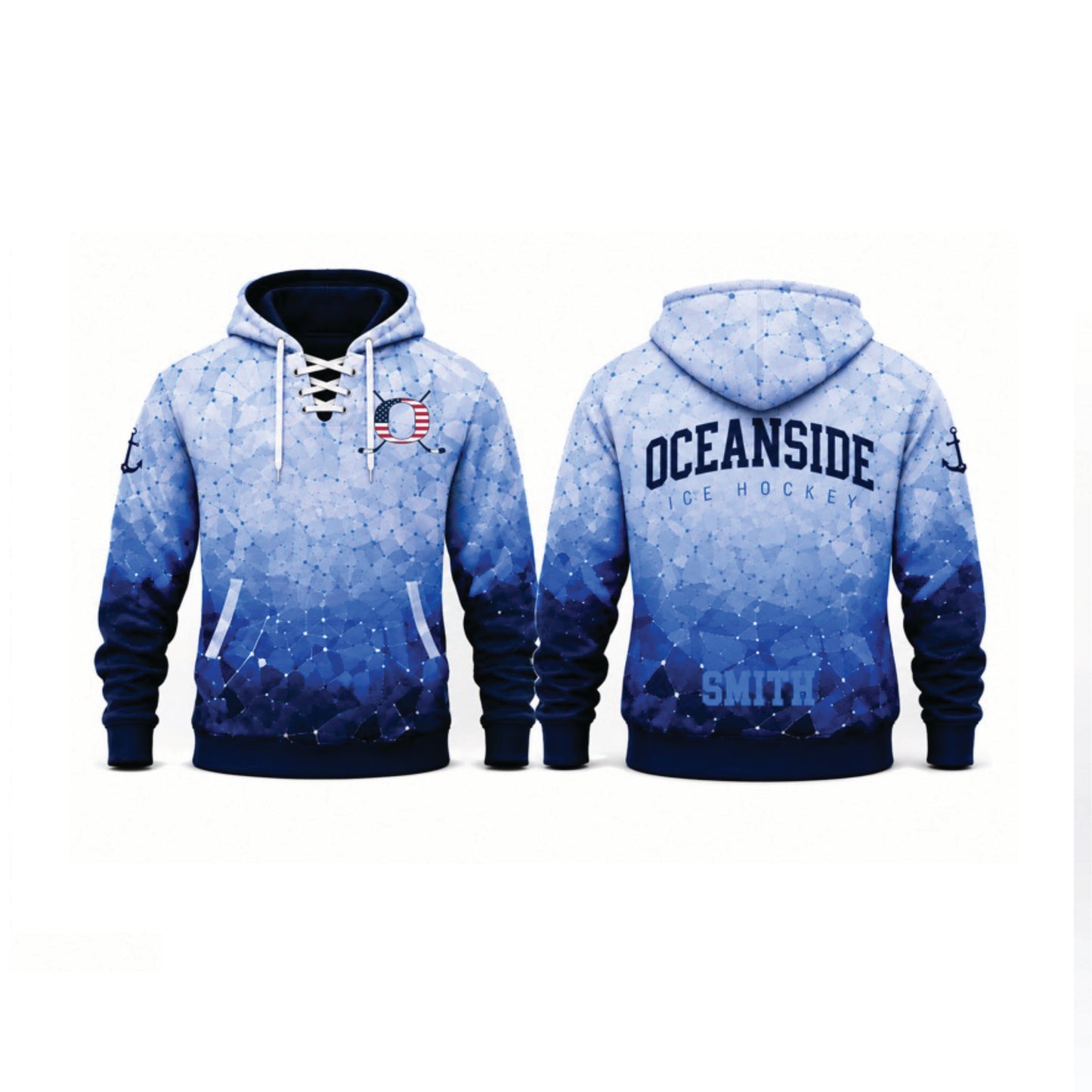 Oceanside Ice Hockey Sublimated Hoodie